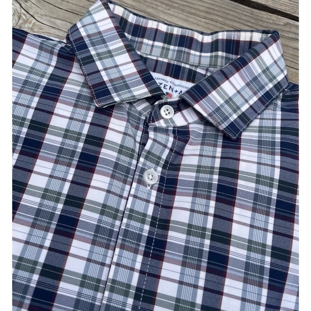 Mizzen + Main Lot of 4 Leeward Spinnaker Men’s XXL Trim Fit Long Sleeve Shirts